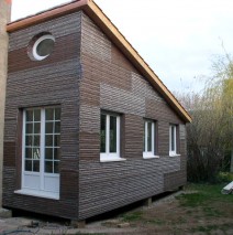 Maison bois avant Crépis Minéral